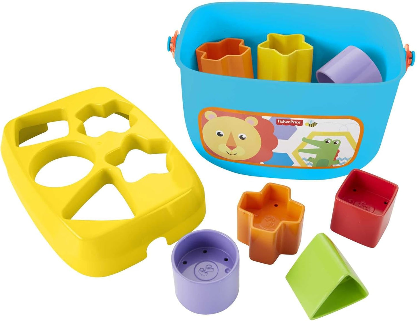 Fisher-Price Stacking Toy Baby’s First Blocks Set of 10 Shapes for Sorting Play for Infants Ages 6+ Months, FFC84