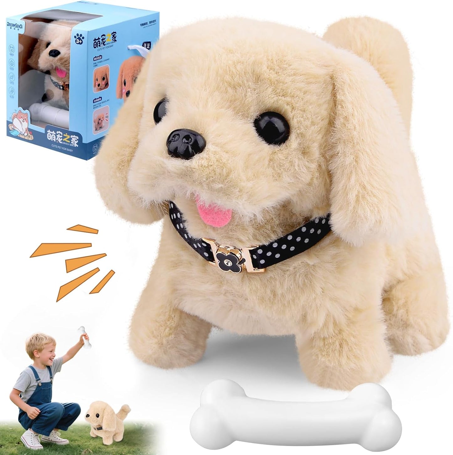 My Realistic Robot Puppy, Realistic Robot Puppy, Interactive Robotic Puppy Toy With Realistic Walking, Robots Dog Walking, Barking, Tail Wagging, Suitable Electronic Pets Gift For Children And Adults